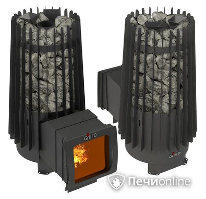 Дровяная печь-каменка GrillD Cometa Vega 180 window long Max в Ярославле