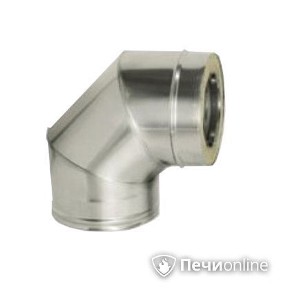 Дымоход Дымок Колено 90° с изоляцией 0.5 мм. OТFR90 150/230 в Ярославле