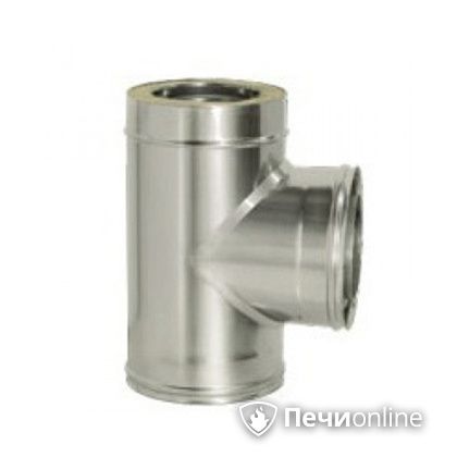 Дымоход Дымок Тройник 90° с изоляцией 0,8 мм. ТRFR90 150/230 в Ярославле