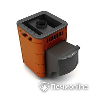 Дровяная банная печь TMF Оса Carbon терракота дверь антрацит в Ярославле