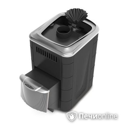 Дровяная банная печь TMF Гейзер Мини 2016 Carbon закрытая каменка нержавеющая дверь антрацит в Ярославле