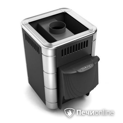 Дровяная банная печь TMF Оса Inox дверь антрацит короткий канал антрацит в Ярославле