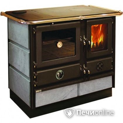 Отопительно-варочная печь MBS Thermo Magnum Stone L с теплообменником и духовым шкафом в Ярославле