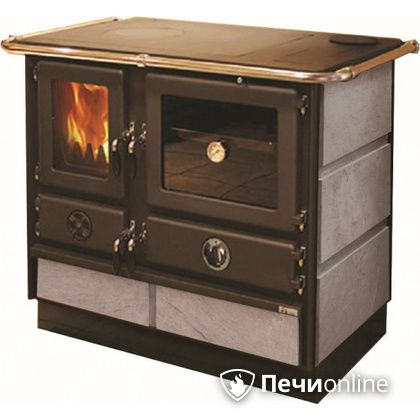 Отопительно-варочная печь MBS Thermo Magnum Stone R с теплообменником и духовым шкафом в Ярославле